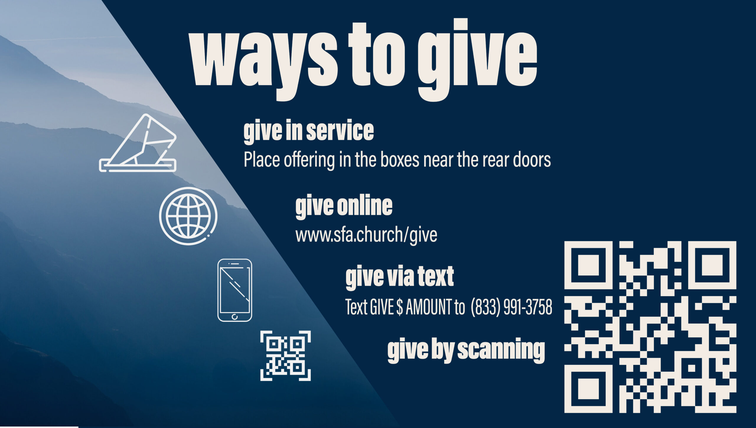 Ways to Give Graphic Template